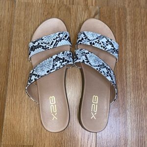 Snake Print Sandals